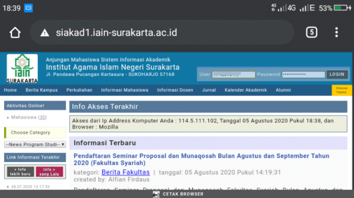 Siakad iain surakarta ac id mandiri