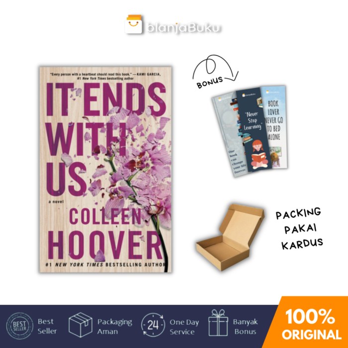 Review dan ending cerita novel It Ends With Us Colleen Hoover