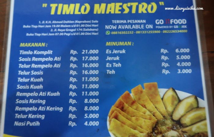 Tempat makan keluarga di solo