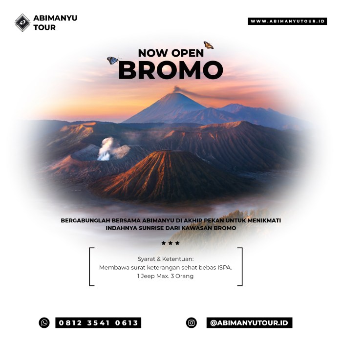 Biro perjalanan wisata solo brosur bromo malang