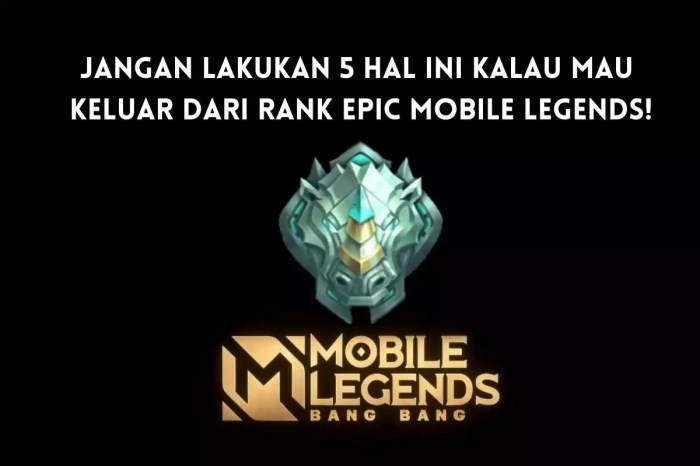 Cara cepat naik epic di ml solo