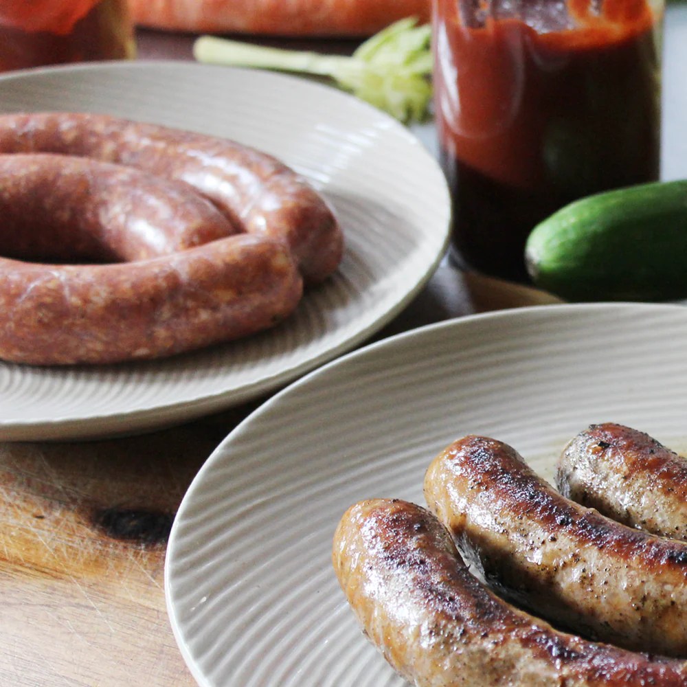 Sausage homemade bratwurst german artisan tasteofartisan