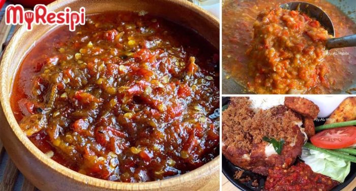 Cara buat sambal penyet wong solo