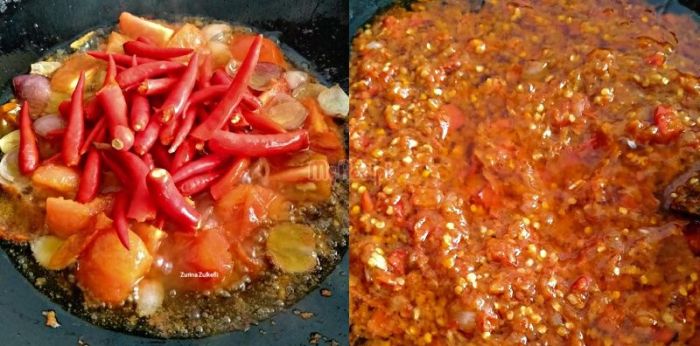 Cara buat sambal penyet wong solo